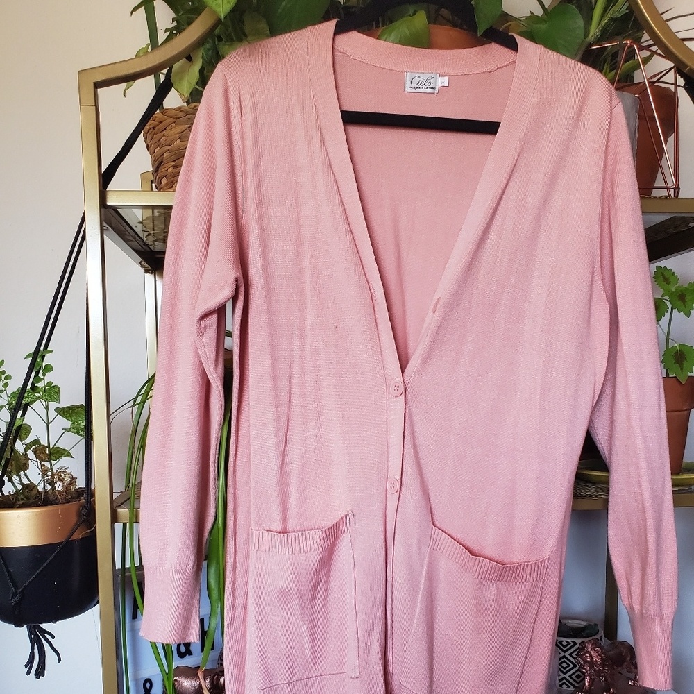 NWOT blush cardigan